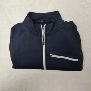 OROS Pullover Mens Medium Blue Quarter Zip Solarcore Insulated Running Hiking